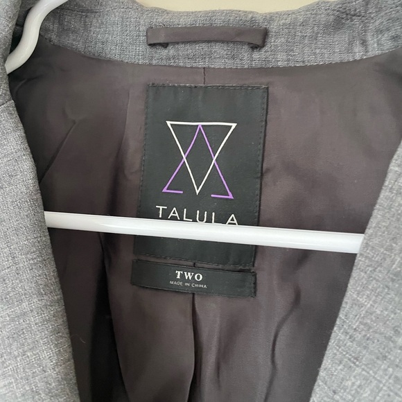 Aritzia Tulula Exeter Grey Blazer jacket size 2 NWOT NO WEAR - Picture 2 of 6